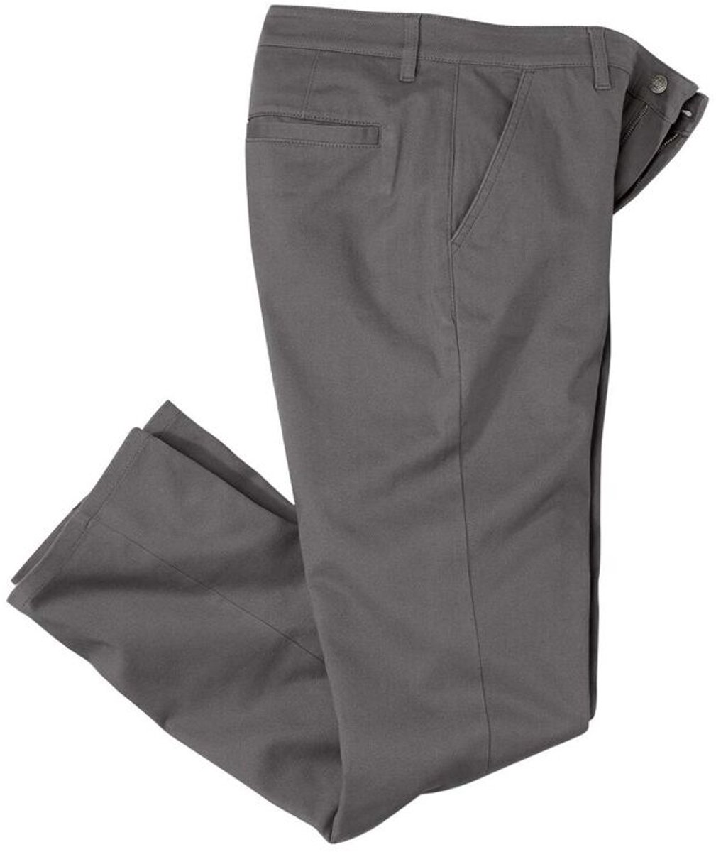 ATLAS FOR MEN - Grijze chino - Heren - Verkrijgbaar in grote maten - W40
