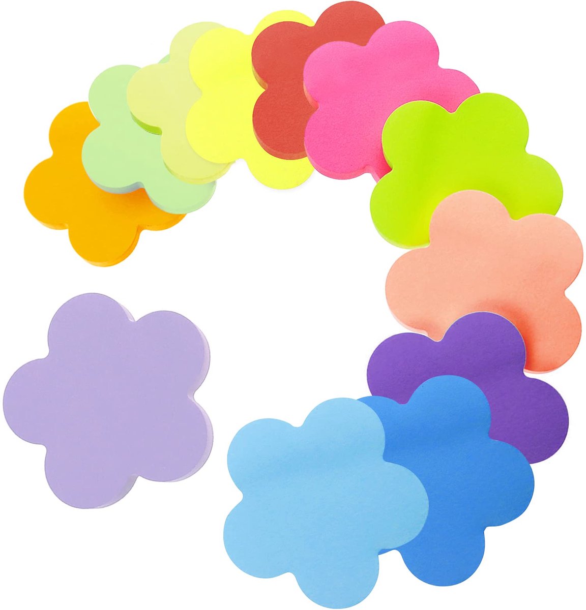 IMPERATORIS® Plakbriefjes - Sticky notes - Memoblaadjes - Index Tabs - Zelfklevend - Ideaal voor Planningsherinneringen, Kantoor, Thuis, School - 600 Stuks - 12 Kleuren