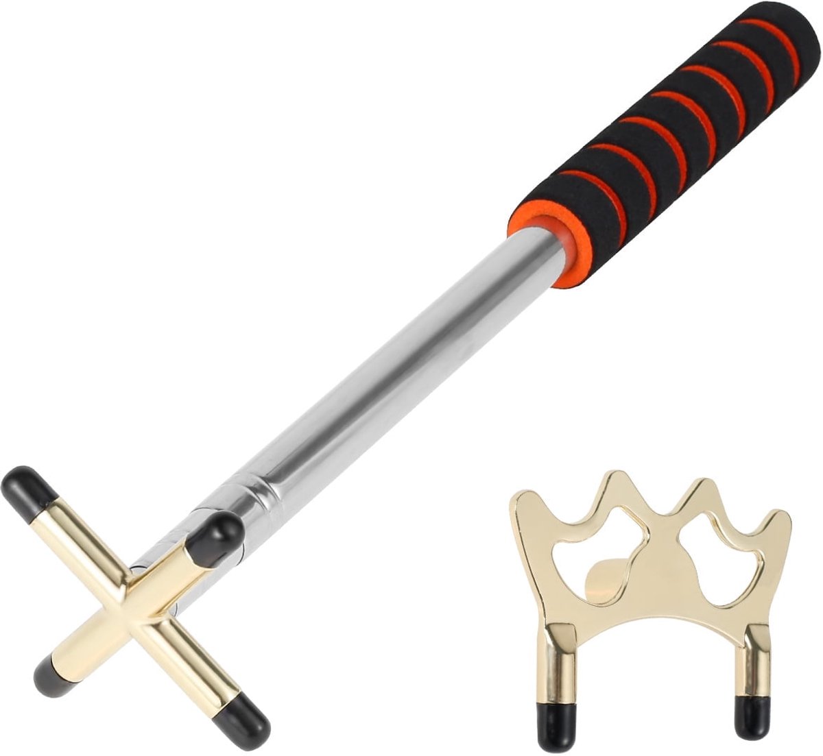 Biljart-/snookerkeu, telescopische keuhouder, keuhouder met verwisselbare kop.