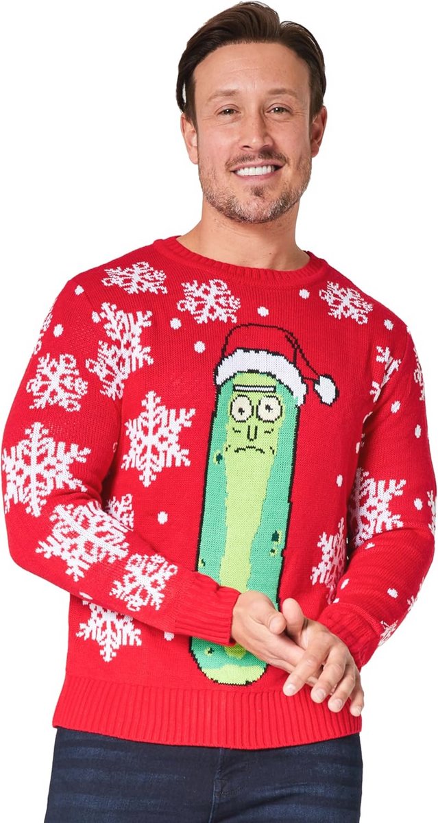 Grappige kersttrui voor heren - warme en gezellige trui - maten M-2XL - cadeau-ideeën voor hem