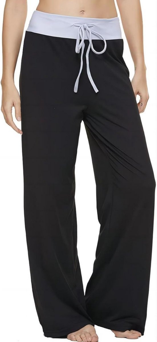 Comfortabele Yoga Loungebroek voor Dames - Stretch, Wijde Pijpen, Ideaal voor Thuis en Zomer