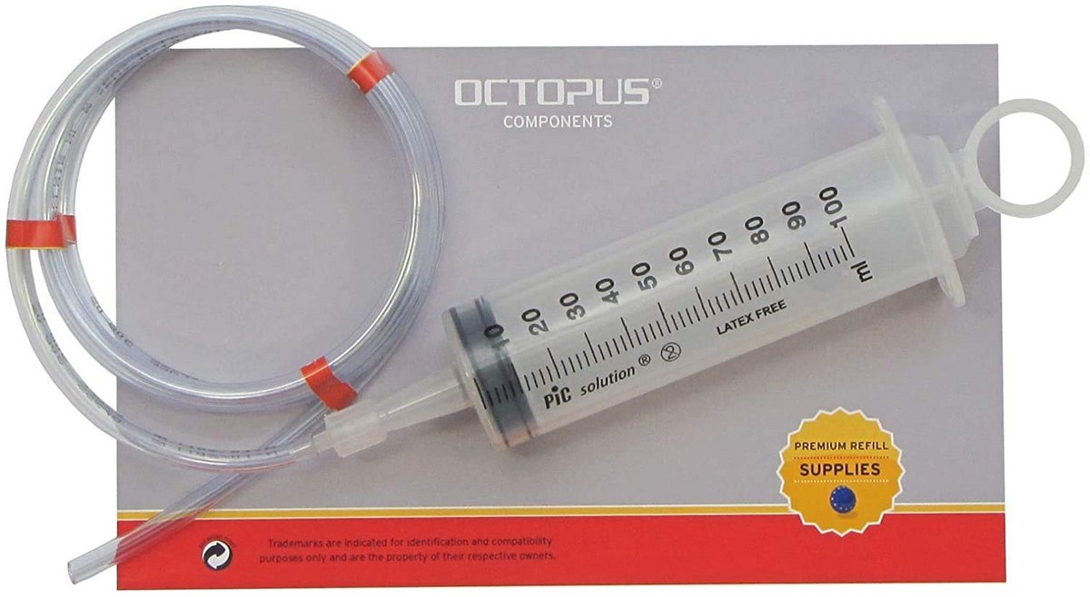 100 ml doseerspuit met 150 cm PVC-slang - voor diverse toepassingen