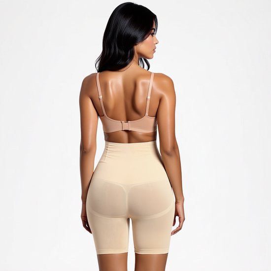 Boxer taille haute correcteur Femme - boxer correcteur - Beige - Taille XL/ XXL - Ultra doux - sous-vêtements correcteurs femme - Sous-vêtements sans couture femme - Sous-vêtements sans couture femme - Pantalon correcteur - Shapewear femme