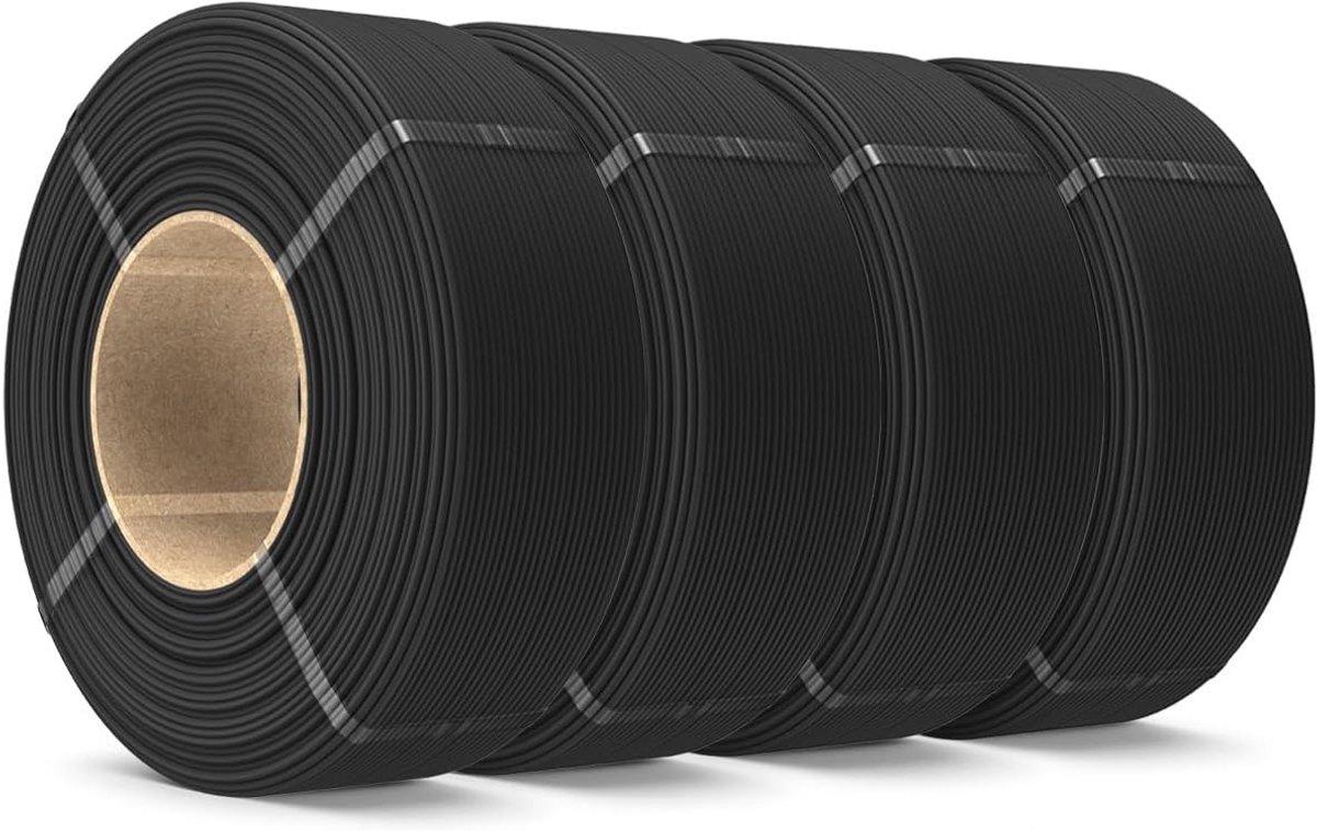 PLA Matt Filament Refill 1.75mm - 4kg, 3D Printer Filament Zwart