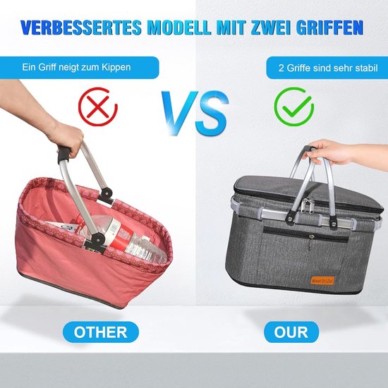 Packaway 4 Laags Geïsoleerde Koeltas - Lunchtas 40 liter - Groen