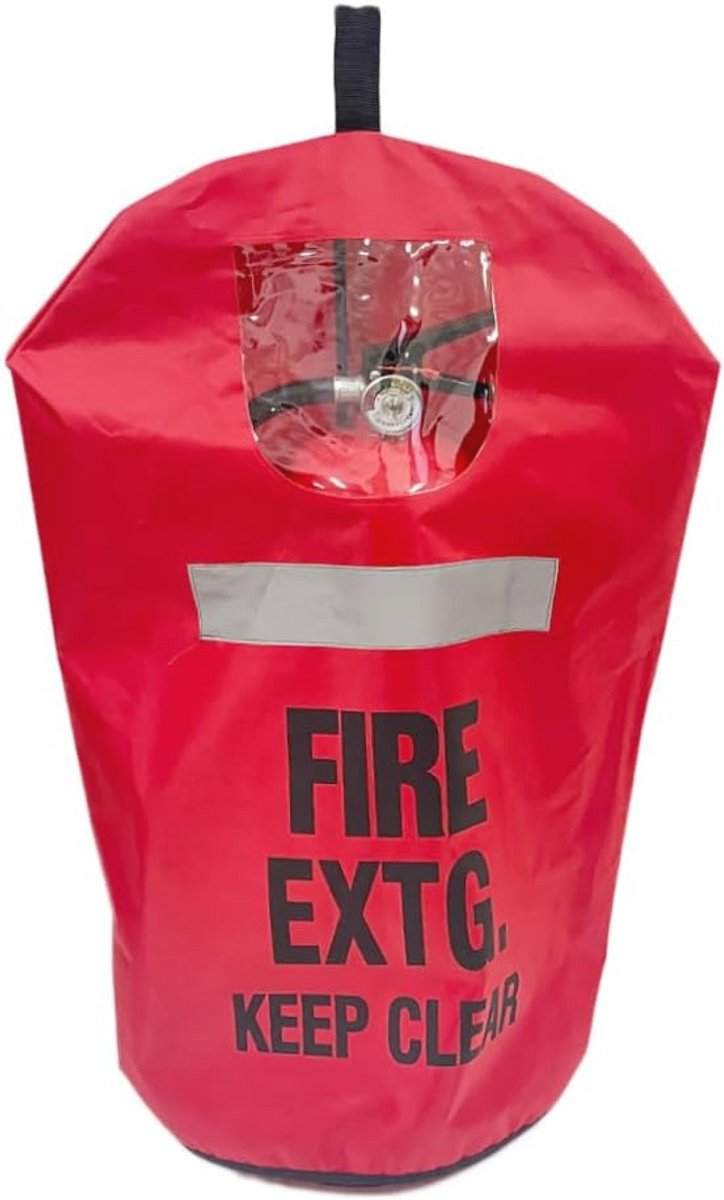 Reflecterende brandblusserafdekking met duurzame bescherming
