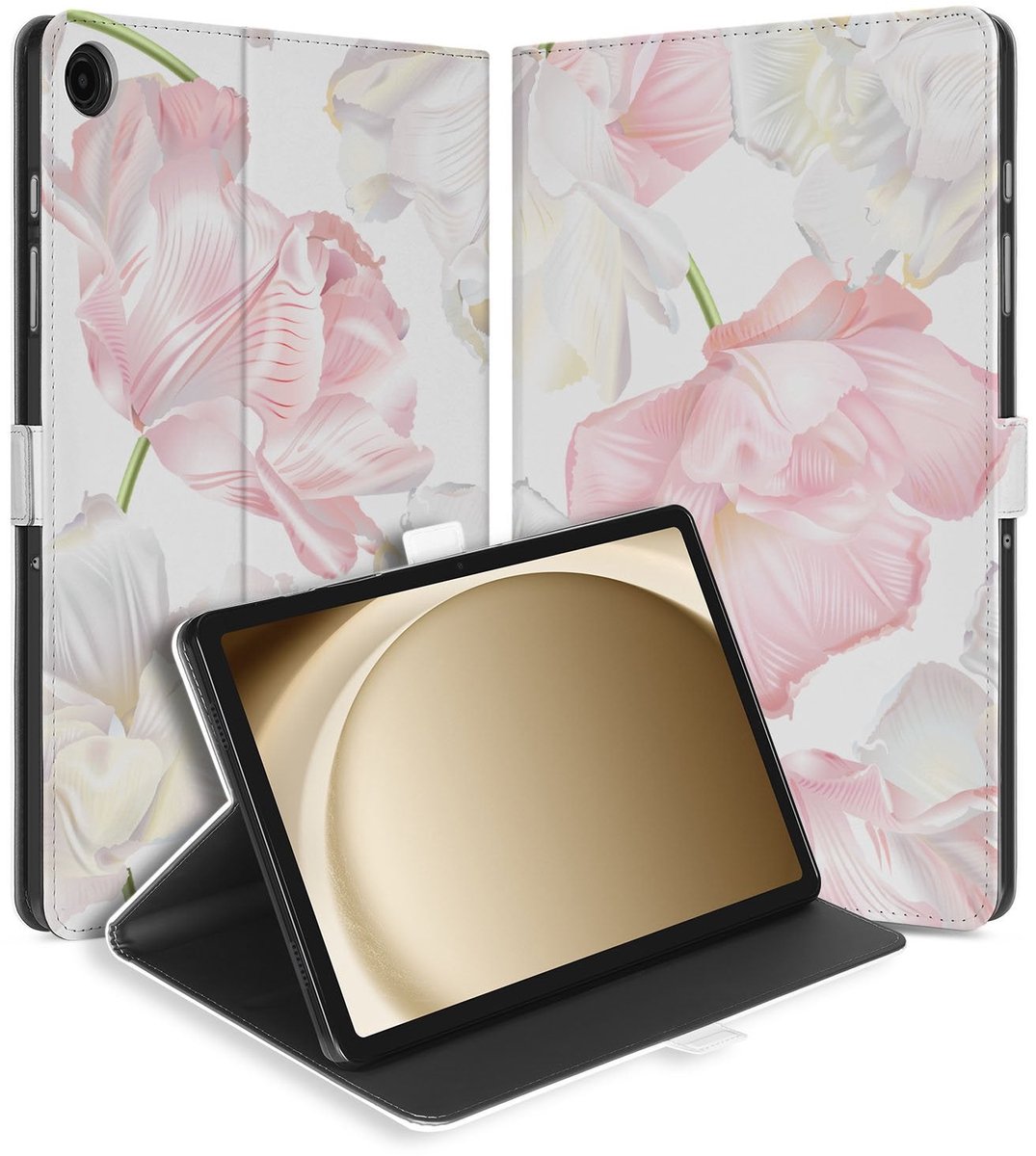 Samsung Galaxy Tab A11 Plus Tablet Hoesje Lovely Flowers met Standaard