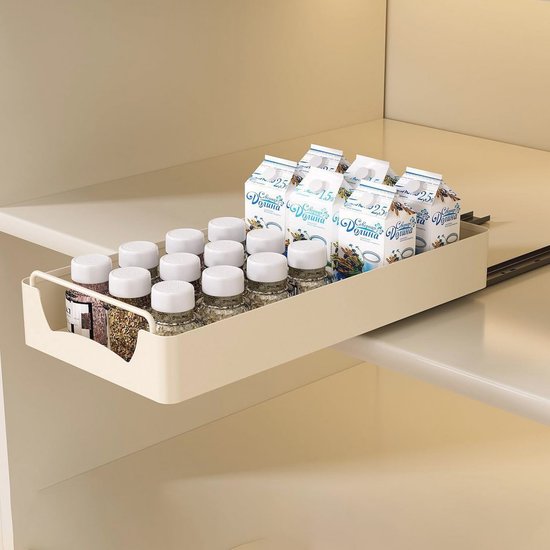 2 stuks opbergdozen voor aan de muur in de keuken, witte opbergdoos