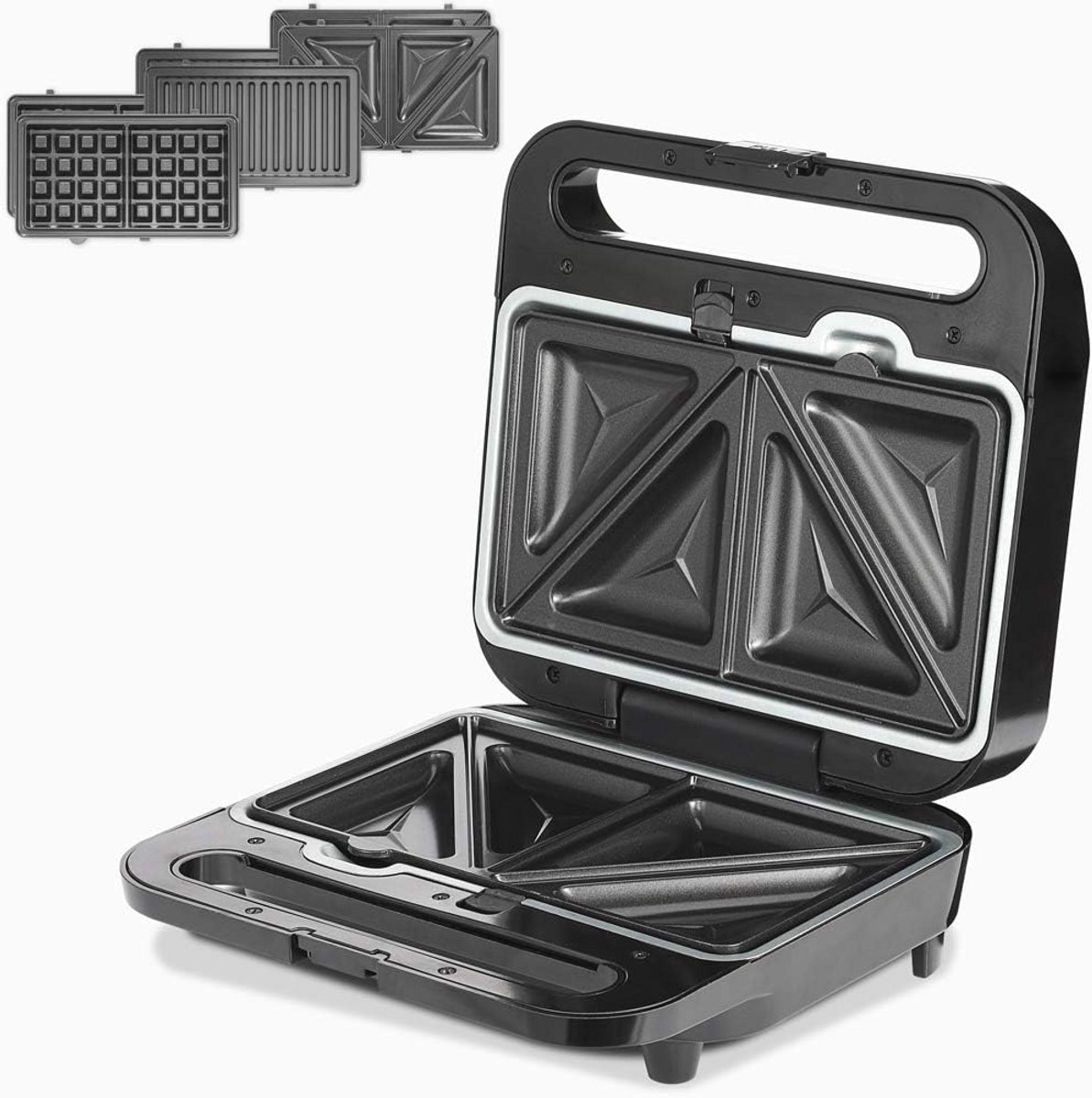 3-in-1 Sandwichmaker voor Heerlijke Sandwiches, Wafels en Grill