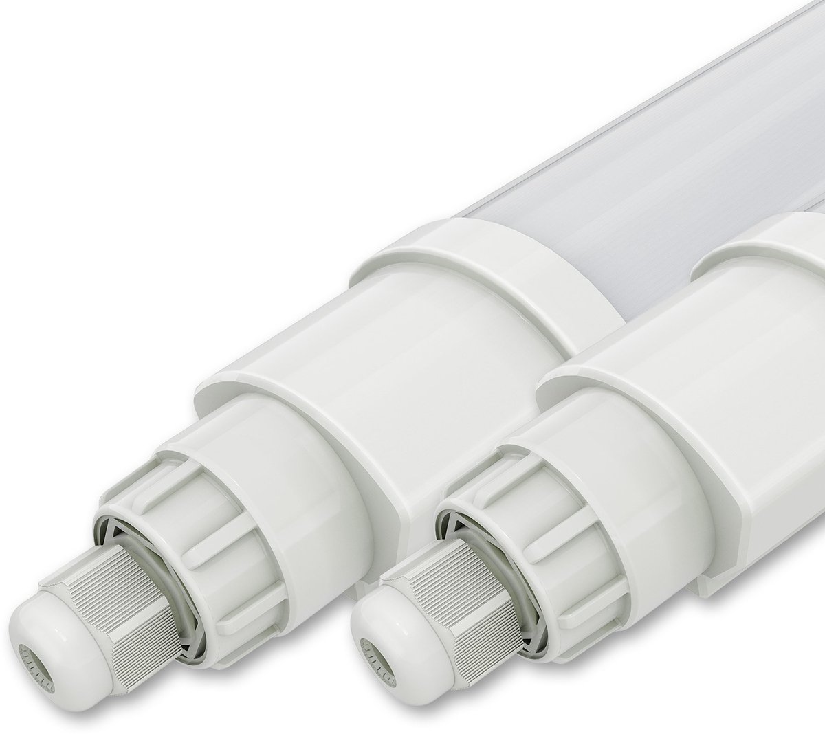 LEDVION 2x LED Armatuur - 60 cm - 12W - 4000K - 1440 lumen - IP65 - Koppelbaar Wit