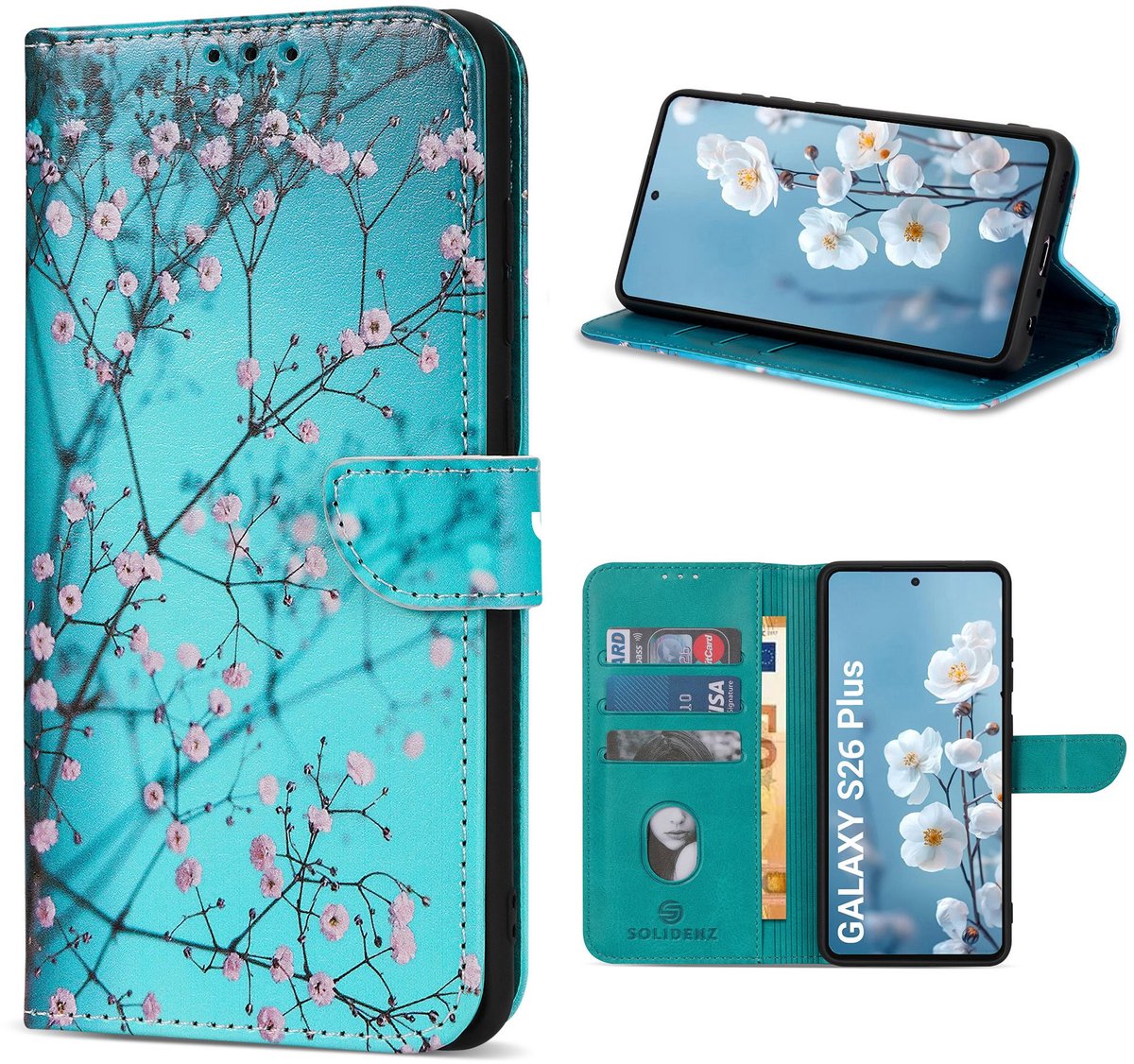 Solidenz hoesje - Geschikt voor Samsung Galaxy S26 Plus - Bookcase - Sierkers