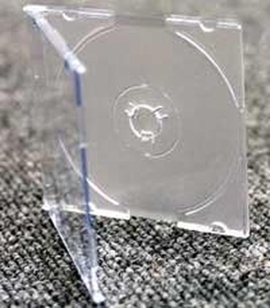 Set van 25 Doorzichtige CD/DVD Jewel Cases voor Standaard Schijven
