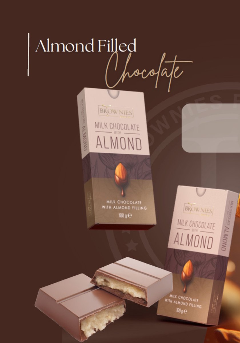 3 x 100 gr — Chocolade Reep Amandel & Crispy