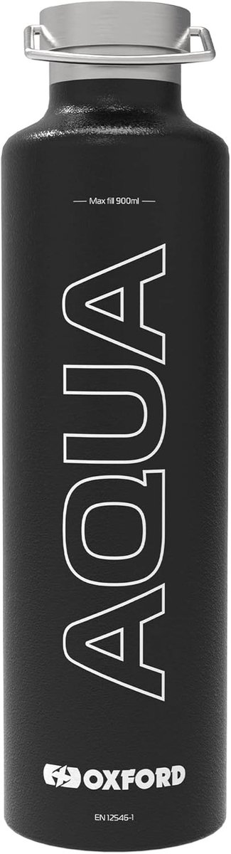 Geïsoleerde Oxford Aqua Waterfles 1 Liter - Lekvrij voor Warme en Koude Drank
