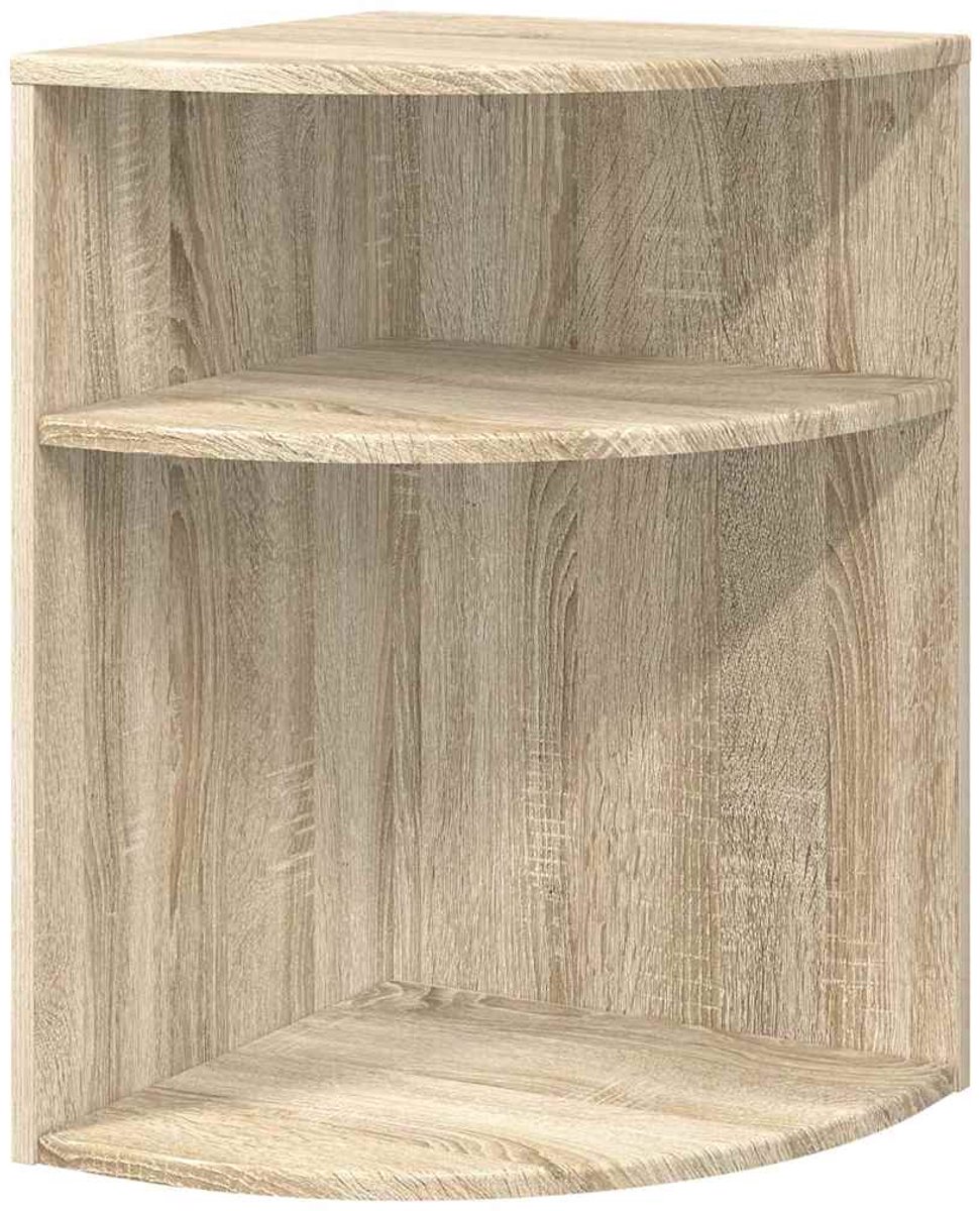 vidaXL Bijzettafel - 39,7 - x - 39,7 - x - 60 - cm - Bewerkt - hout - Sonoma - Eik Sonoma Eiken