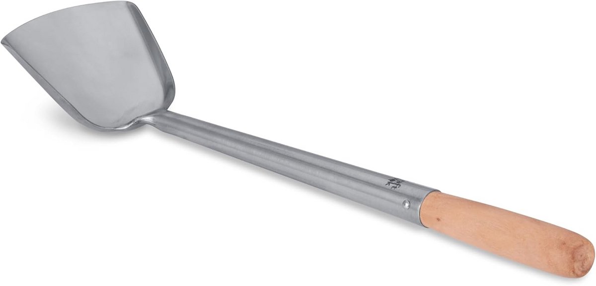 Wok Spatel RVS met Ergonomisch Houten Handvat - 732W5