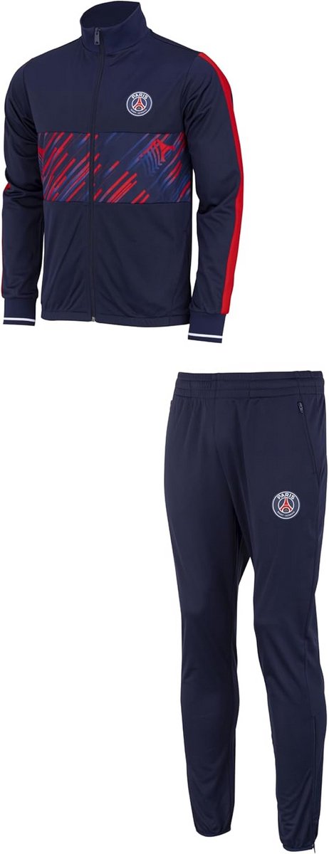 PSG Trainingspak - Officiële Collectie Paris Saint Germain - Fit Herenmaat - Polyester - Volwassen