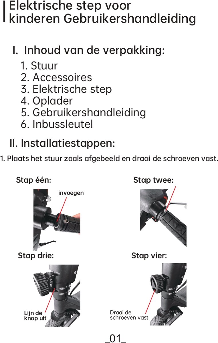 YIQIFA U8 Elektrische step kinderen - afbeelding 3