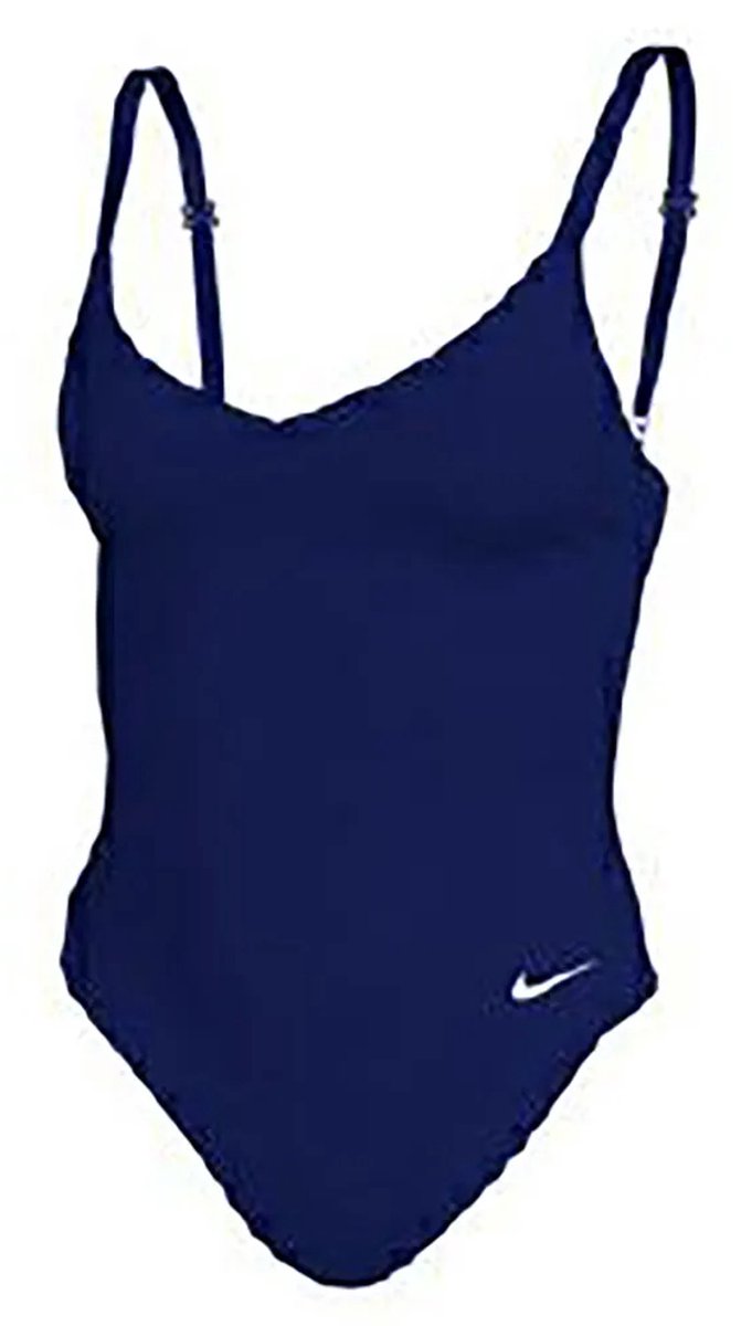 Nike Swim Badpak Met V-hals XS Vrouw Marineblauw