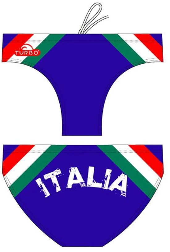 Slip de Bain Turbo Italy Blauw M Homme