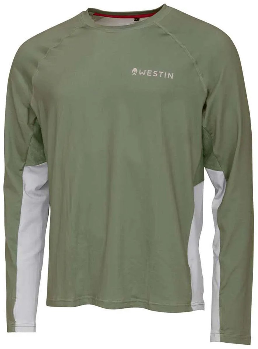 Westin Flats Upf 50+ Uv T-shirt Met Lange Mouwen Groen M Man