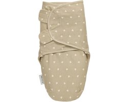 Meyco Baby Sweet Heart Swaddlemeyco Inbakerdoek - Sand/Soft Sand - 0-3 maanden - 1.0 TOG