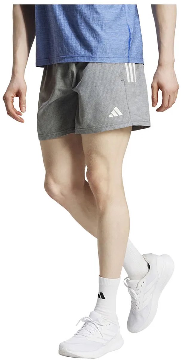 Adidas Own The Run 5´´ Korte Broek Man Grijs