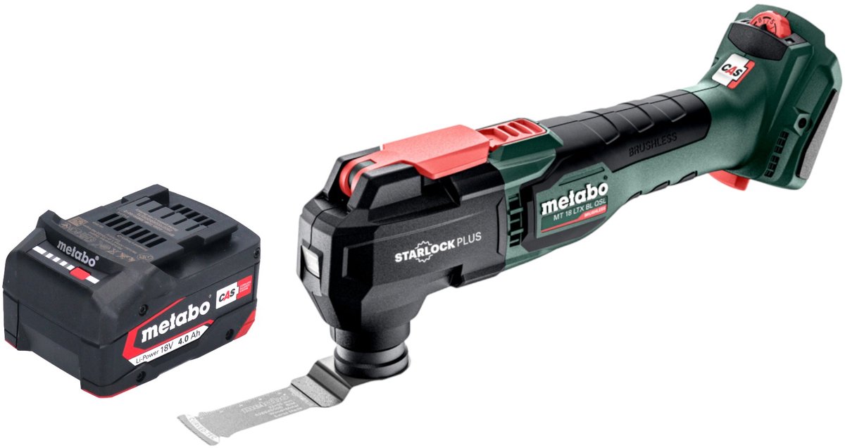 Metabo MT 18 LTX BL QSL accu-multitool 18 V Brushless Starlock Plus + 1x accu 4,0 Ah - zonder oplader
