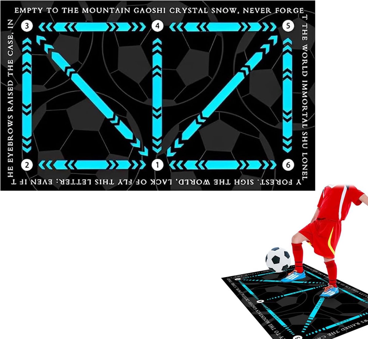 Sander Shop Voetbalmat voor Balcontrole - Antislip Trainingsmat, Voetbal Cadeau voor Kinderen