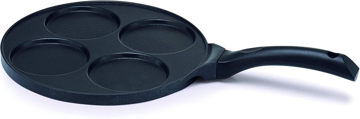 Koekenpan voor Blinis en Pannenkoekjes - Aluminium Zwart