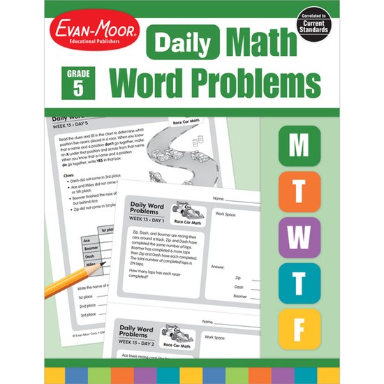 Daily Promblems Daily Word Problems- Daily Word Problems, Grade 5 | 9781629388595 ...