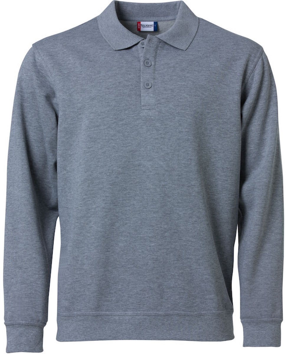 Clique Basic Polo Sweater 021032 - Grijs-melange - L