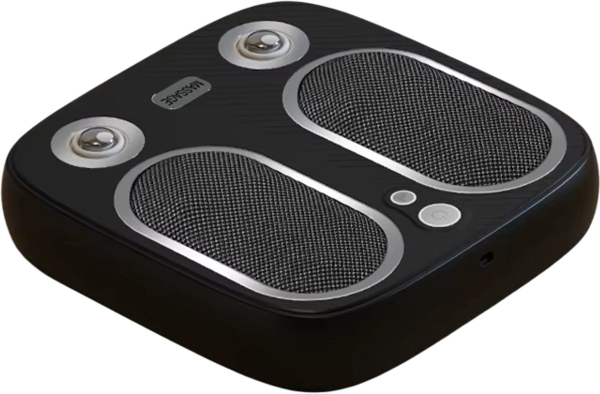 Volautomatisch Voetmassageapparaat – Warm Kompres, Trillingen en Infrarood Therapie – Fysiotherapie Instrument voor Ontspanning, Pijnverlichting - ZWART
