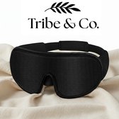 Tribe & Co Verstelbaar Slaapmasker – Slaapmaskers - 100% Verduisterend - Ademend Traagschuim - voor Mannen, Vrouwen en Kinderen
