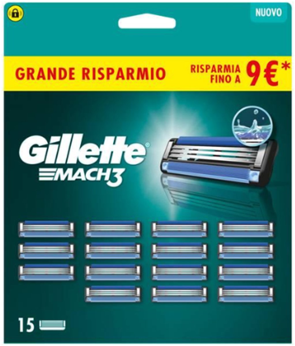 Gillette Mach3 - Navulmesjes - Voor Mannen - 15 Navulmesjes