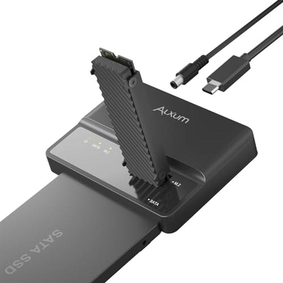 NVMe SSD Behuizing en USB naar M.2 & SATA Adapter 10 Gbit/s