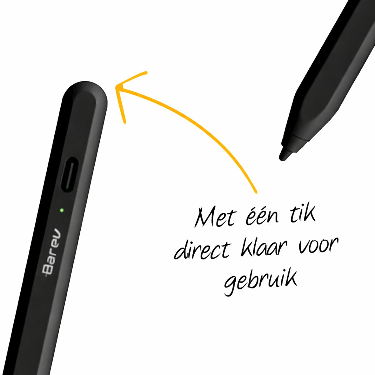 Barev® 2-in-1 Universele Stylus Pen voor Android en iPad – met Echte Dual Mode – voor Tablet, iPad, Android, Windows & Smartphones – Zwart – foto 3