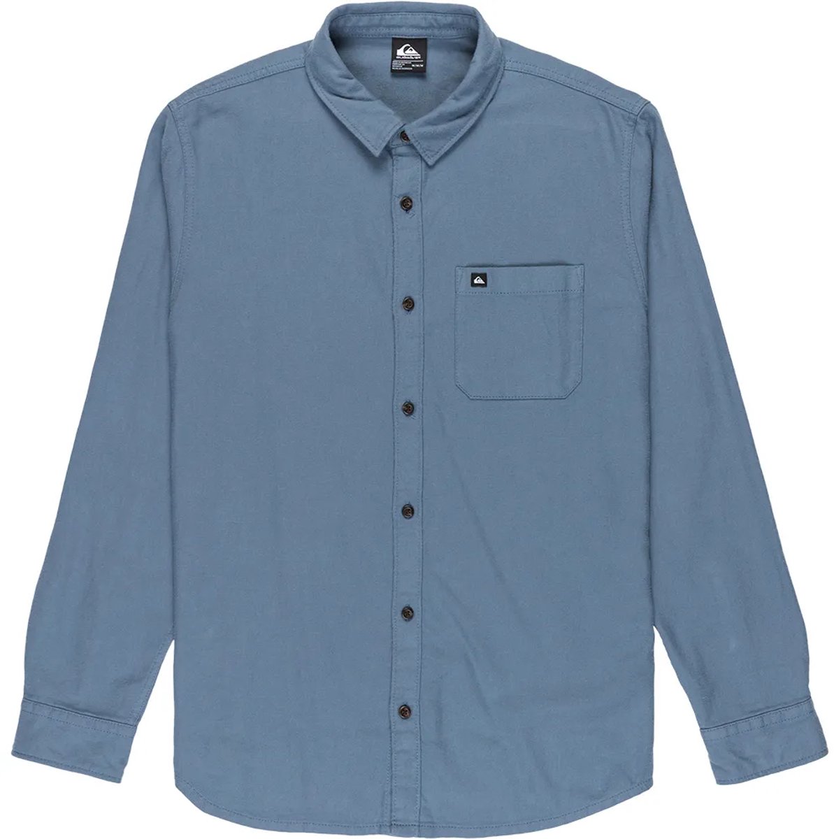 Quiksilver Motherfly Solid Overhemd Met Lange Mouwen 2XL Man Blauw