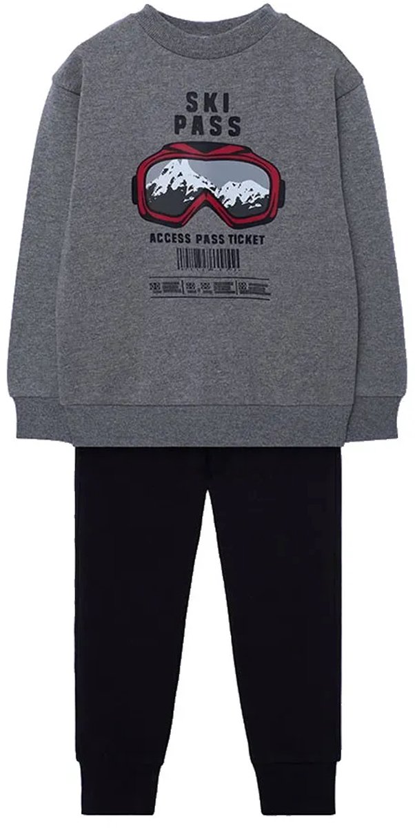 Boboli Fleece Trainingspak Grijs 7 Years Jongen