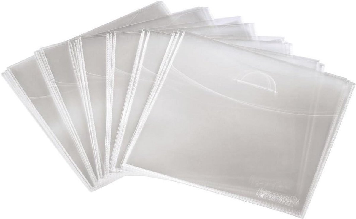 Transparante CD/DVD-beschermhoezen - 75 stuks