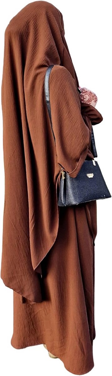 Lange Abaya met Khimar Set voor Dames - Complete Moslim Kleding voor Gebed en Dagelijks Gebruik