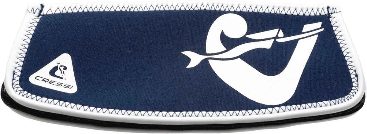 Neopreen Maskerband Bescherming voor Duik- en Snorkelmaskers - Uniseks Volwassenen, Marineblauw/Wit