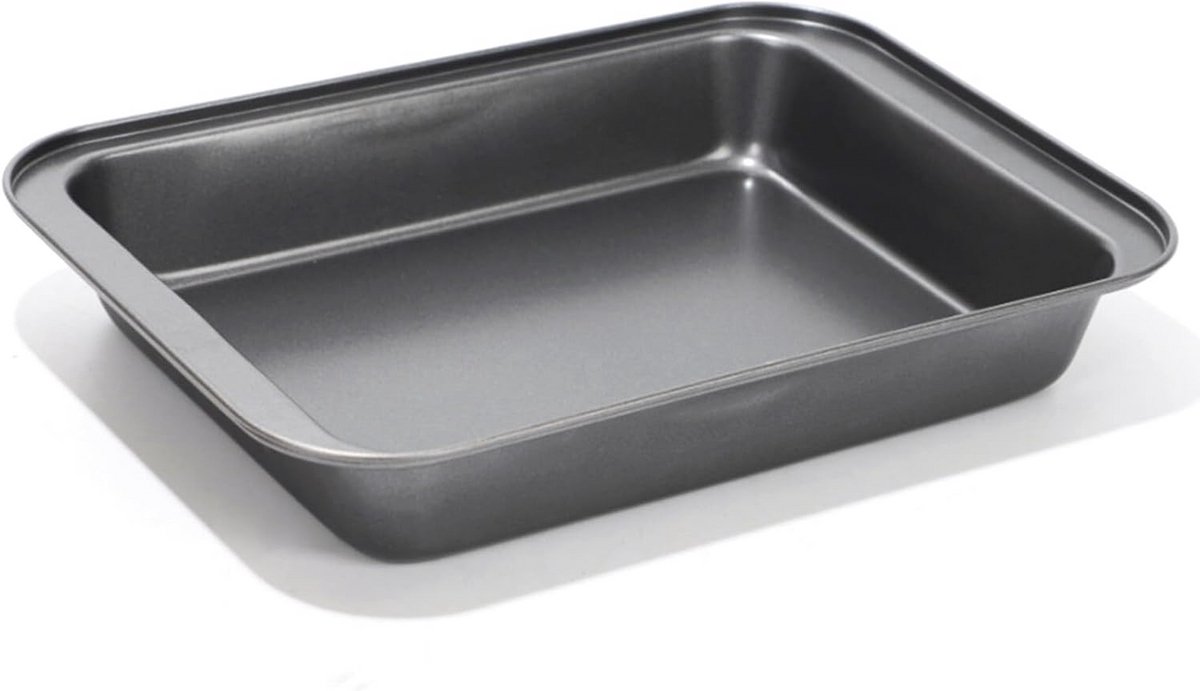 Antiaanbak Rectangulaire Bakvorm 32x22x5.5cm - Geschikt voor Brood, Taarten en Pizza's