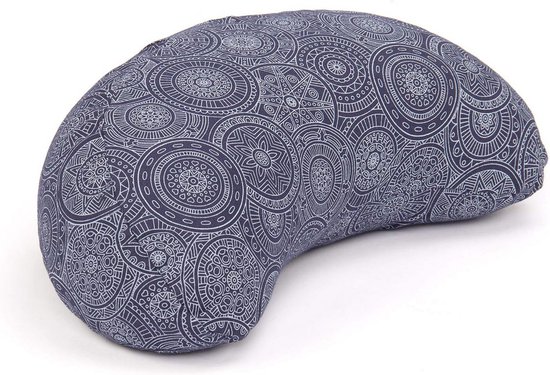 YogaStyles meditatiekussen design moon grijs - halve maan