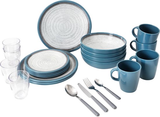 Brunner - Camping Serviesset - Tuscany - All Inclusive - 36 delig - Melamine - Vaatwasserbestendig - BPA-vrij — afbeelding 4