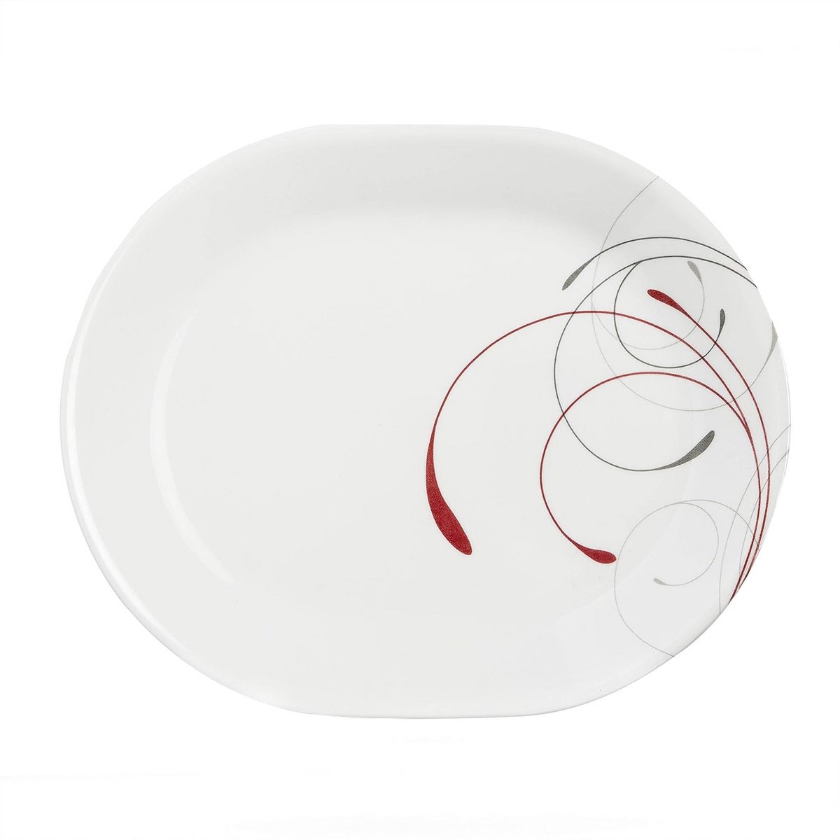 Ovale Serveerschaal 12 1/4 Inch met Modern Patroon
