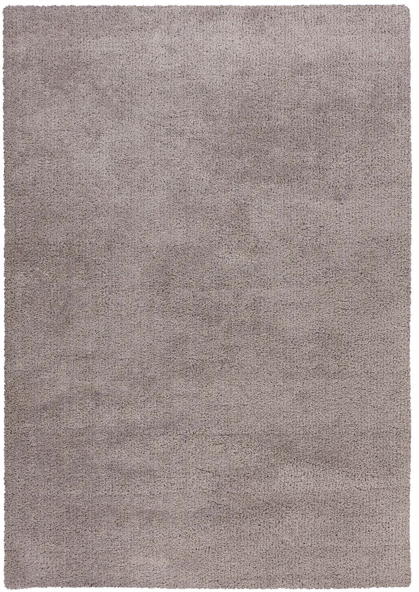 Hoogpolig Vloerkleed | Tapijt | Dream | Uni | Zilver | 80x150 cm