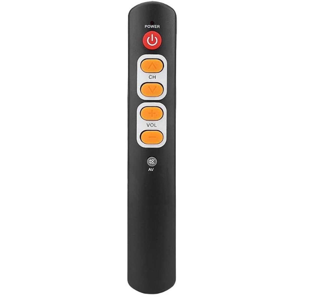 Universele Senioren/Slechtzienden Afstandsbediening – Leerbare Infrarood TV Remote Control – Compact Zwart