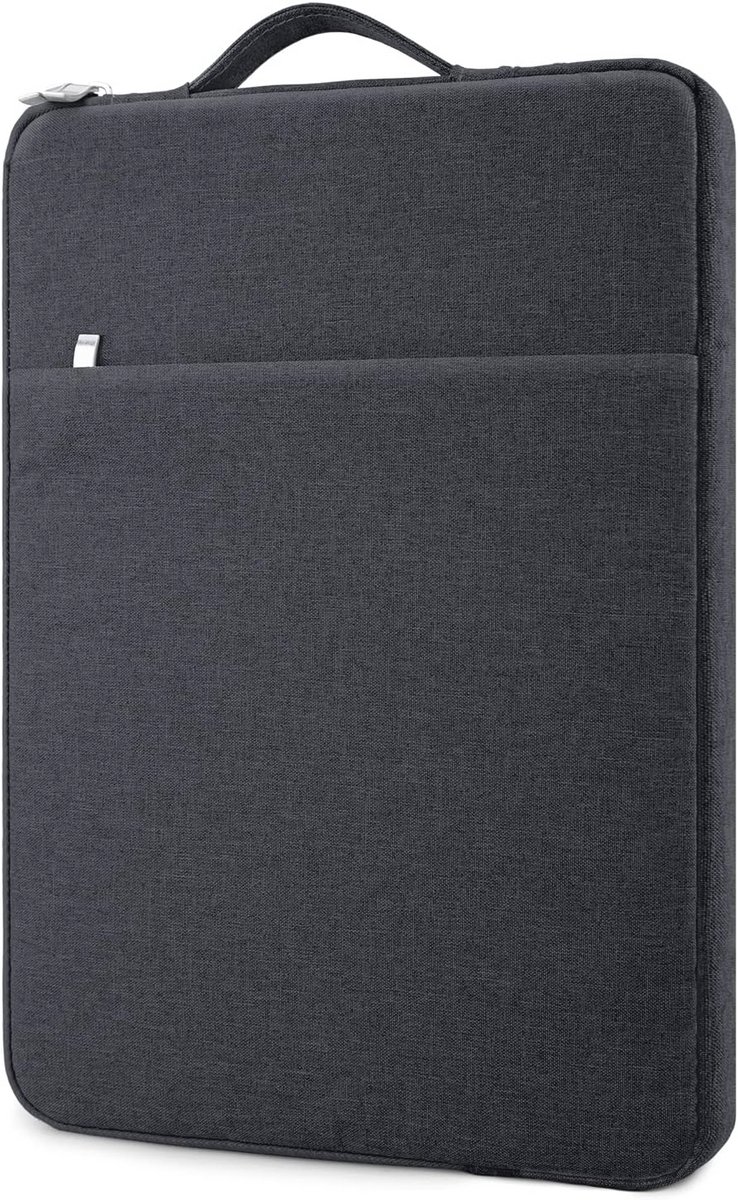 Laptophoes voor 14 Inch Chromebook en Notebook - Zwarte Sleeve Case met Handvat