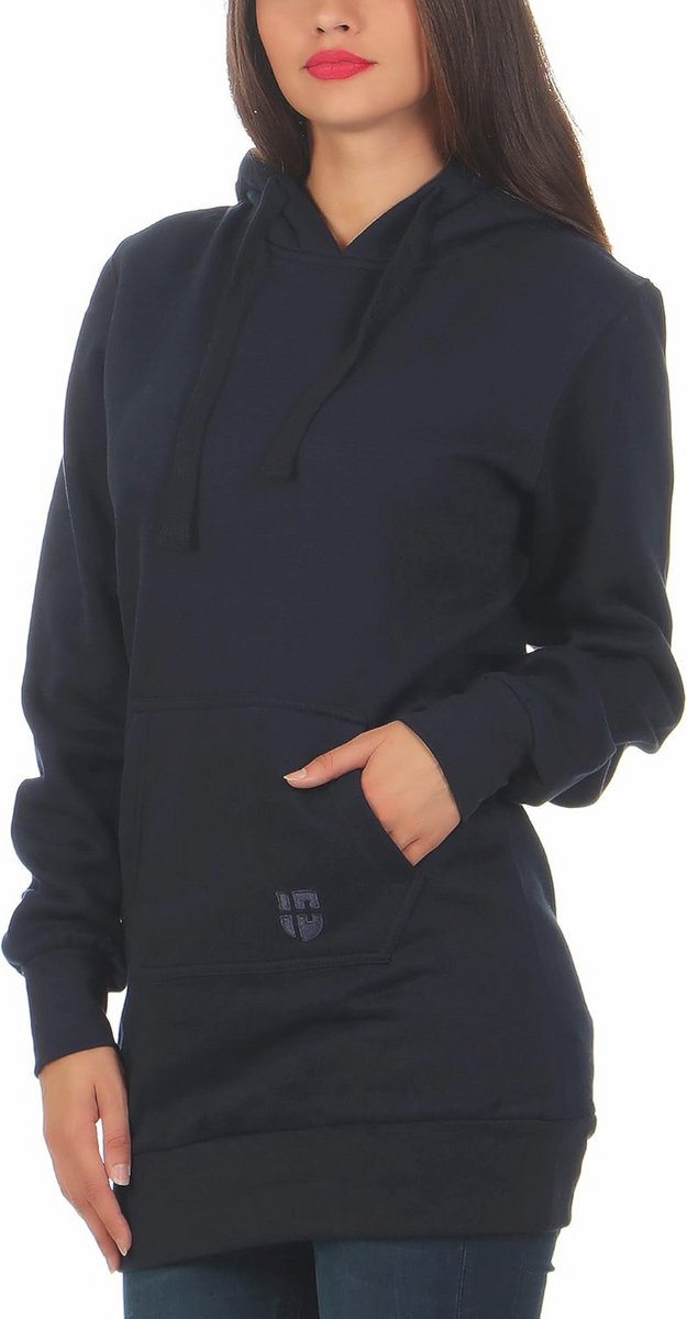 Dames lange hoodie - trendy en behaaglijk